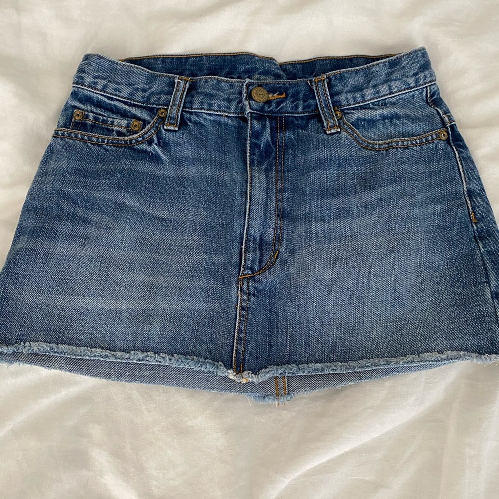 Free People Mini jean skirt